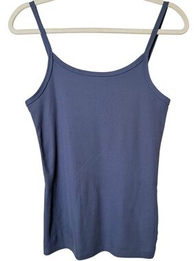 No Boundaries Medium Slate Blue Ribbed Camisole